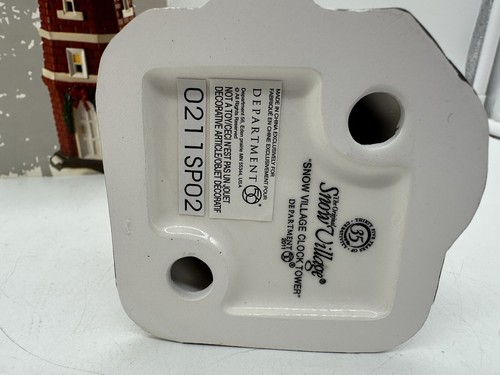 Dept 56 Snow Village Clock Tower #4020221 - Picture 5 of 13