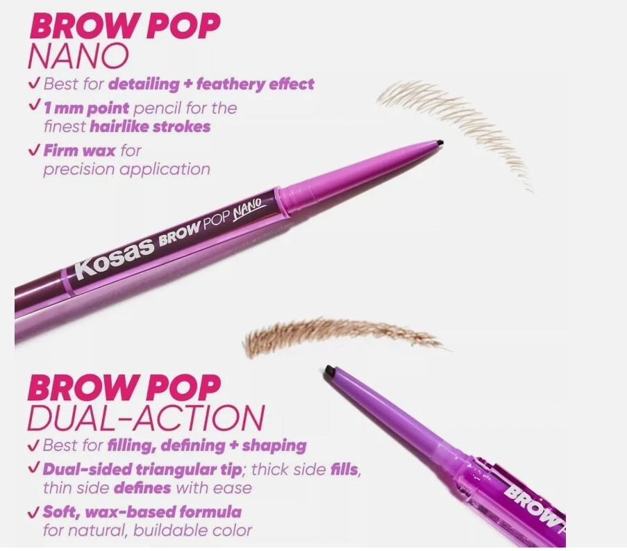 Kosas Brow Pop - Longwear Eyebrow Makeup- Medium brown - Image 2 of 4