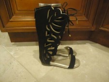 NEW Bella Marie girls black Gladiators shoes - size 2