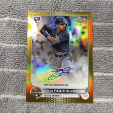 julio rodriguez Auto Gold /50 Great Shape!! topps chrome All Star Game Rare