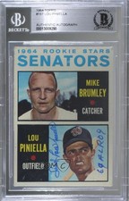 BAS 1964 Topps Rookie Stars Mike Brumley Lou Piniella #167 BGS Authentic ow6