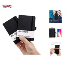 2Pack Pocket Notebook Small Notebook Journal Notebook 4 inches x 5.7 inches 2...