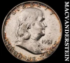 1951 Franklin Half Dollar- Silver- Scarce Better Date No Reserve #J9354