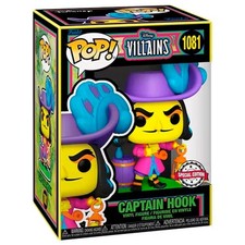 Funko Figura Pop Disney Villains Hook Black Light Exclusive