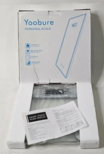 Yoobure Personal Health Digital Glass Scale  400 lb Limit  NIOB