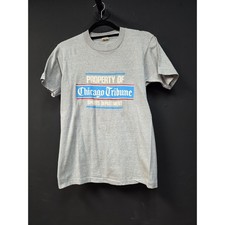 Vintage 1980s Chicago Tribune Tee Size Small