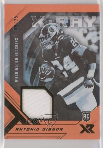 2020 Panini XR X-Ray Swatches Orange /25 Antonio Gibson #XR-AG Rookie RC