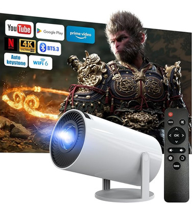 Beamer 4K 1080P Full HD Unterstützt Android 13, 2025 Upgraded Mini Beamer 5G Wi