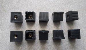 50mm Square Ribbed Push In Tube Inserts For All Tubular Legs 50mm Square Ribbed Push In Tube Inserts For All Tubular Legs