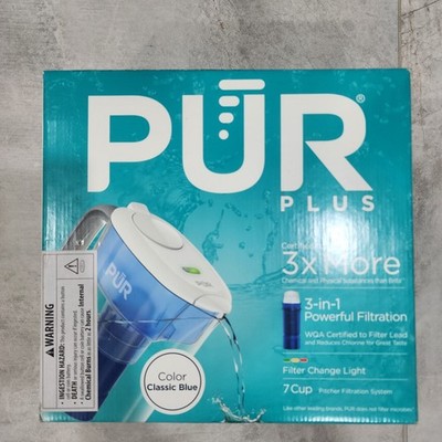PUR Plus 7-Cup Water Pitcher 1 Lead Reducing Filter Cleaner