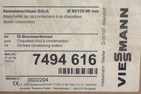 Viessmann Kesselanschluss-StüCk D80/125-80 7494616