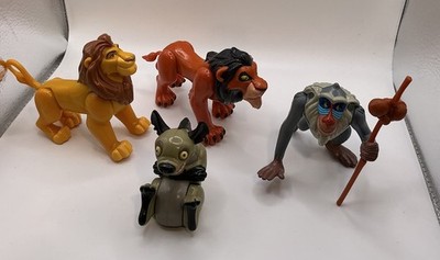 Disney Lion King Just Play Figures Plastic Ed, Simba, Scar, Mufasa