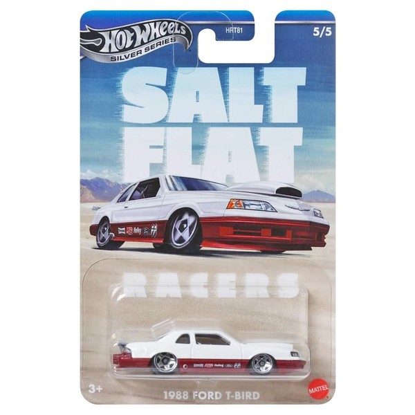 Hot Wheels Vintage Salt Flat Racers 1988 Ford T-Bird 1 64 MaßStab Fahrzeug Toy-image