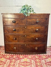 Victorian Mahogany Bow Front Chest of Drawers