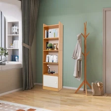 5-Tier Storage Rack 5-Tier Modern Storage Rack Small Narrow Corner Bookcase