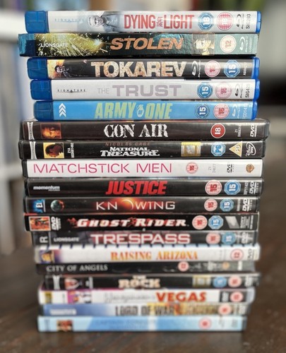NICOLAS CAGE BEST OF 13 DVDs & 5 Blu-rays BUNDLE joblot - The Rock, Con-Air… - Picture 2 of 2