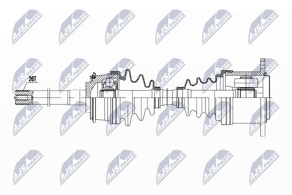 N.T.Y. NPW-TY-083.NTY Drive Shaft for TOYOTA