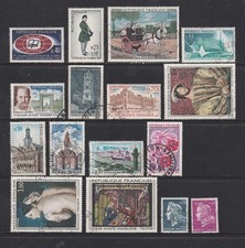 FRANCE 1967 SHORT 16 STAMPS YEAR SET