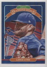2020 Donruss Optic Diamond Kings FOTL Blue Pandora Prizm 75/99 Lance Lynn 0q3