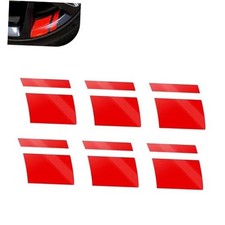 6Pcs Car Wheel Rims Decal Stripes, Car Reflective Stickers for 18-21 Inch Red