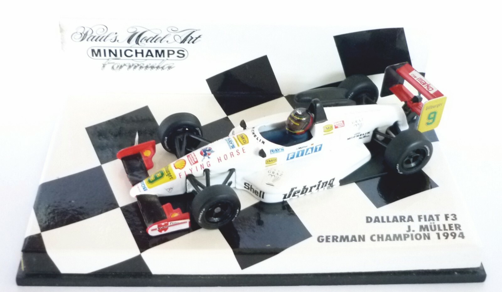 Miniature Dallara Fiat F3 1994 Minichamps 1 43 voiture de course en metal injecte luxe