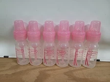 Dr Brown's Natural Flow Anti Colic Pink Bottles 4 Oz - 6 bottles