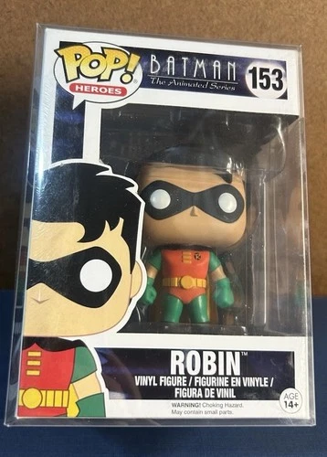 Funko POP Heroes Batman The Animated Series Robin 153 Vinyl Figure W Protector