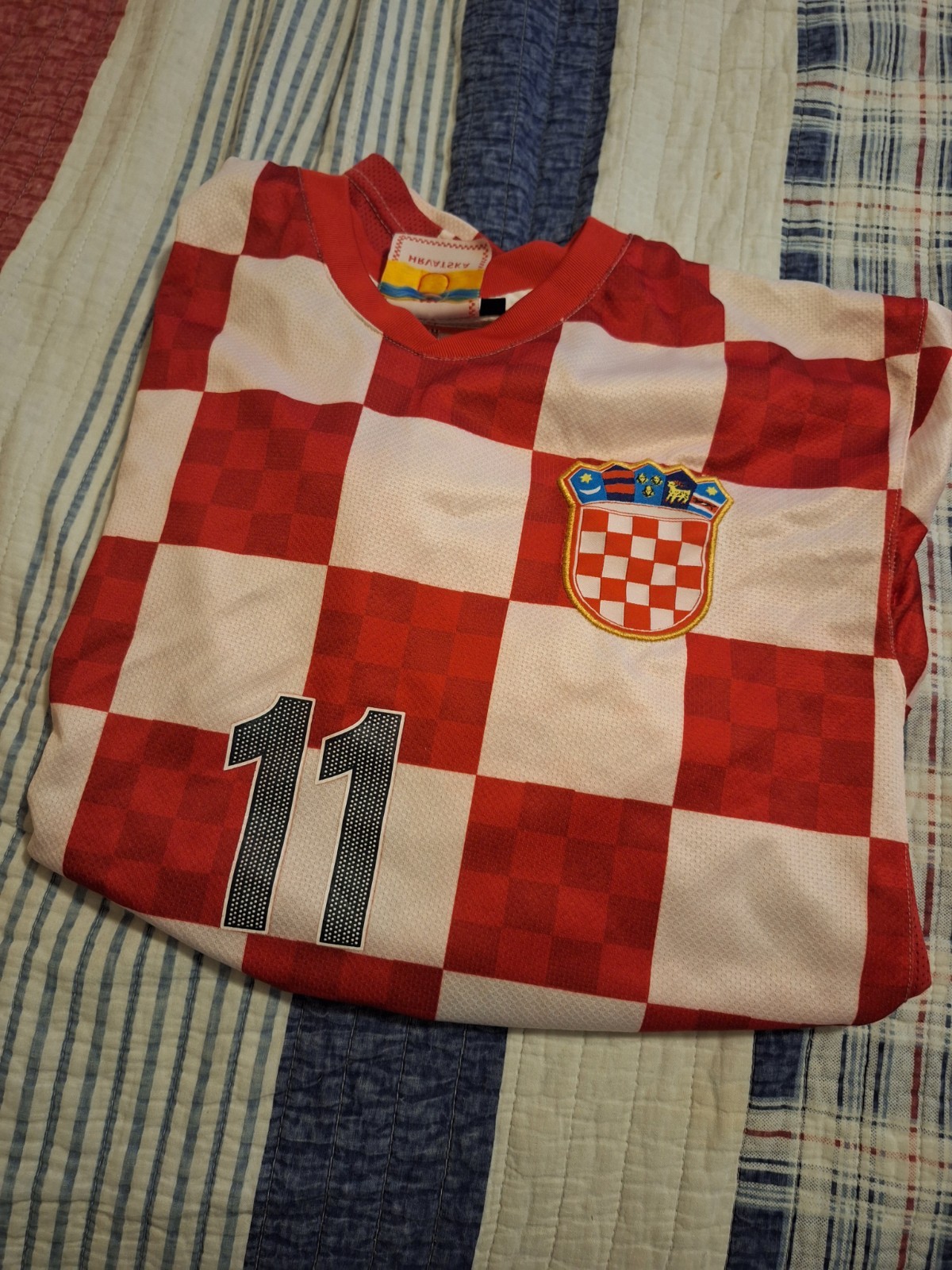 Croatia National Football Team HNS Nike Fit Dry 2008-09 Jersey NWOT Men's Size L