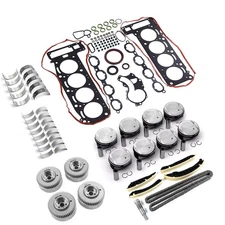 M156 6.3L Engine Rebuild Overhual Kit Gasket Piston Timing VVT For Mercedes-Benz