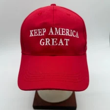 Keep America Great Hat Red Embroidered MAGA Cap American Flag Adjustable