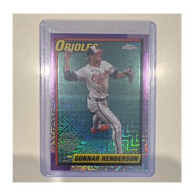 Topps Chrome 2024 Gunnar Henderson Baltimore Orioles Purple /199 T90C-3