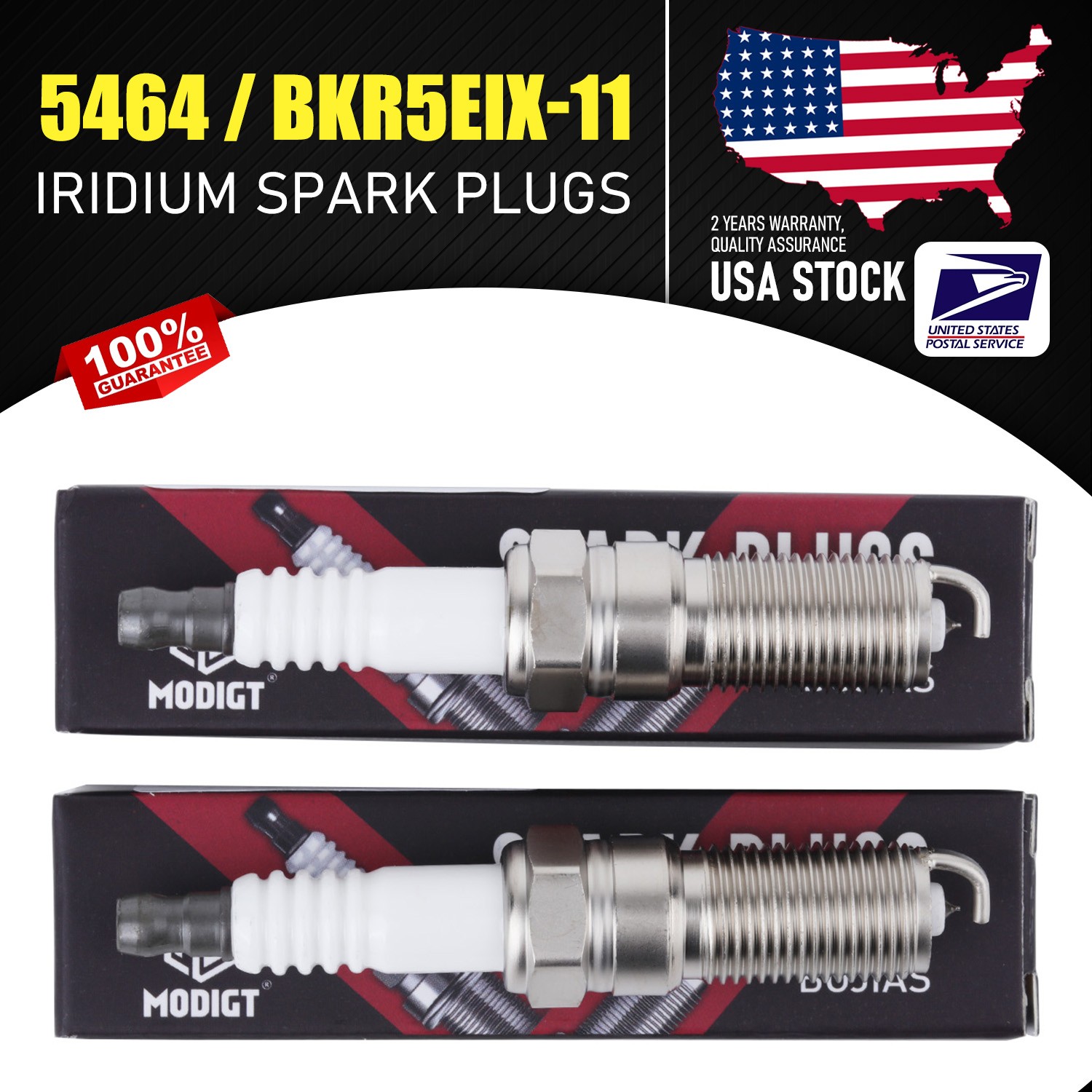 OEM Quality 6Pcs Fit NGK BKR5EIX11 5464 Standard Iridium IX Spark Plugs US Stock
