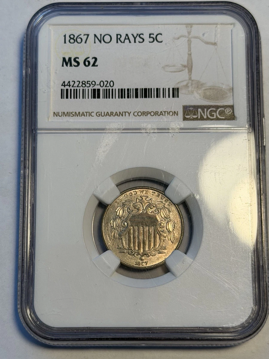 1867 Year US Shield Nickels (1866-1883) for sale | eBay