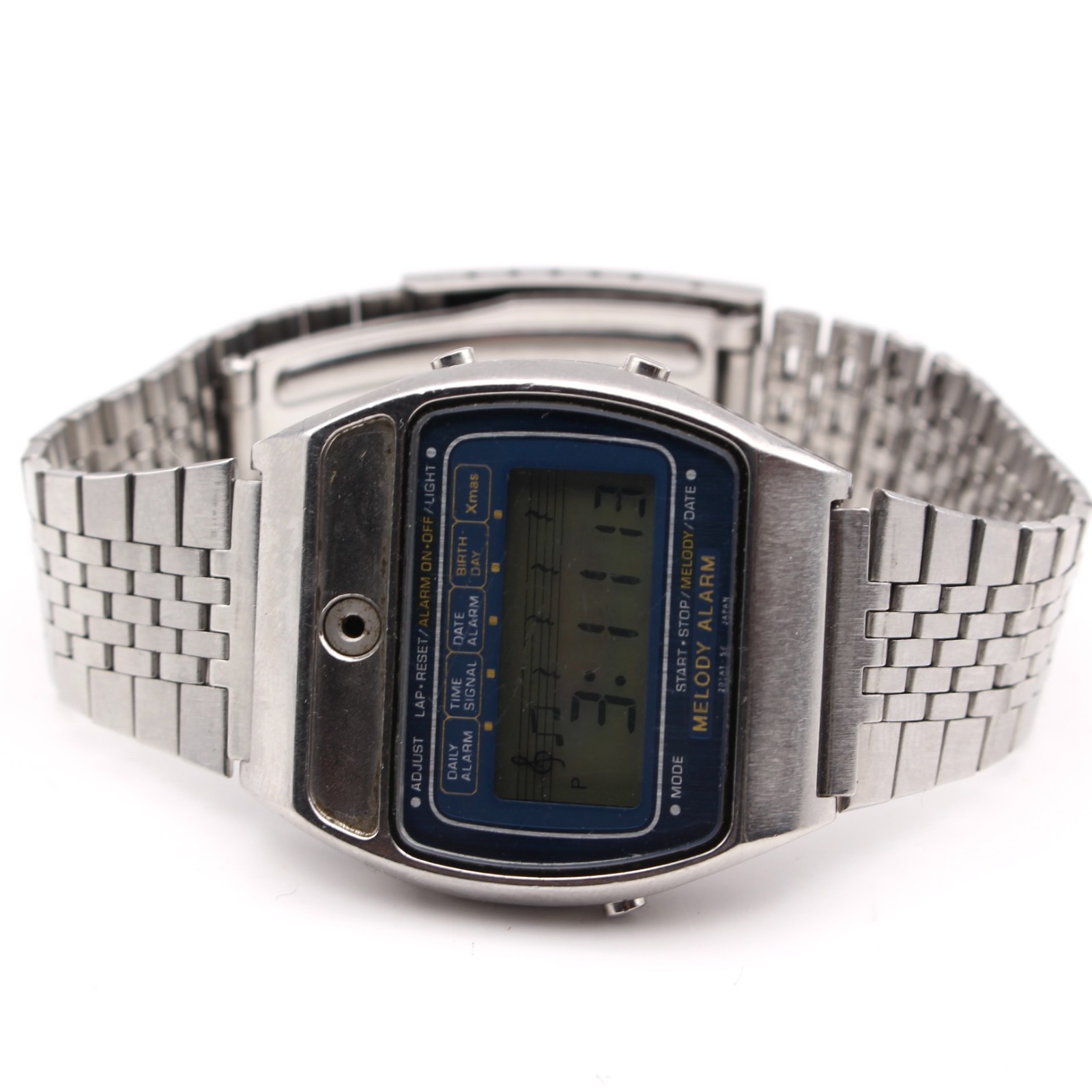 CASIO Melody Alarm H104 Digital Men 80s Vintage Japan… - Gem