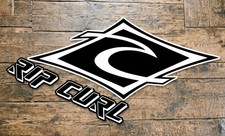 Rip Curl 10.5 Surf Team Sticker 2026 Black And White Opaque In 2 Sizes. Hurley Rip Curl 10.5 Surf Team Sticker 2026 Black And White Opaque In 2 Sizes. Hurley