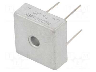 Urmax: 200V Brückengleichrichter: einphasig If: 35A Ifsm: 400A