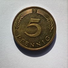 Germany 1986 G Five Pfennig Coin