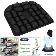 Portable Air Cushion Seat Cell Inflatable for Travel Long Flights Office Chair