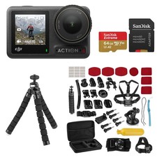 DJI Osmo Action 4 Camera Standard Combo, Bundle with Froggi Extreme Sport Access