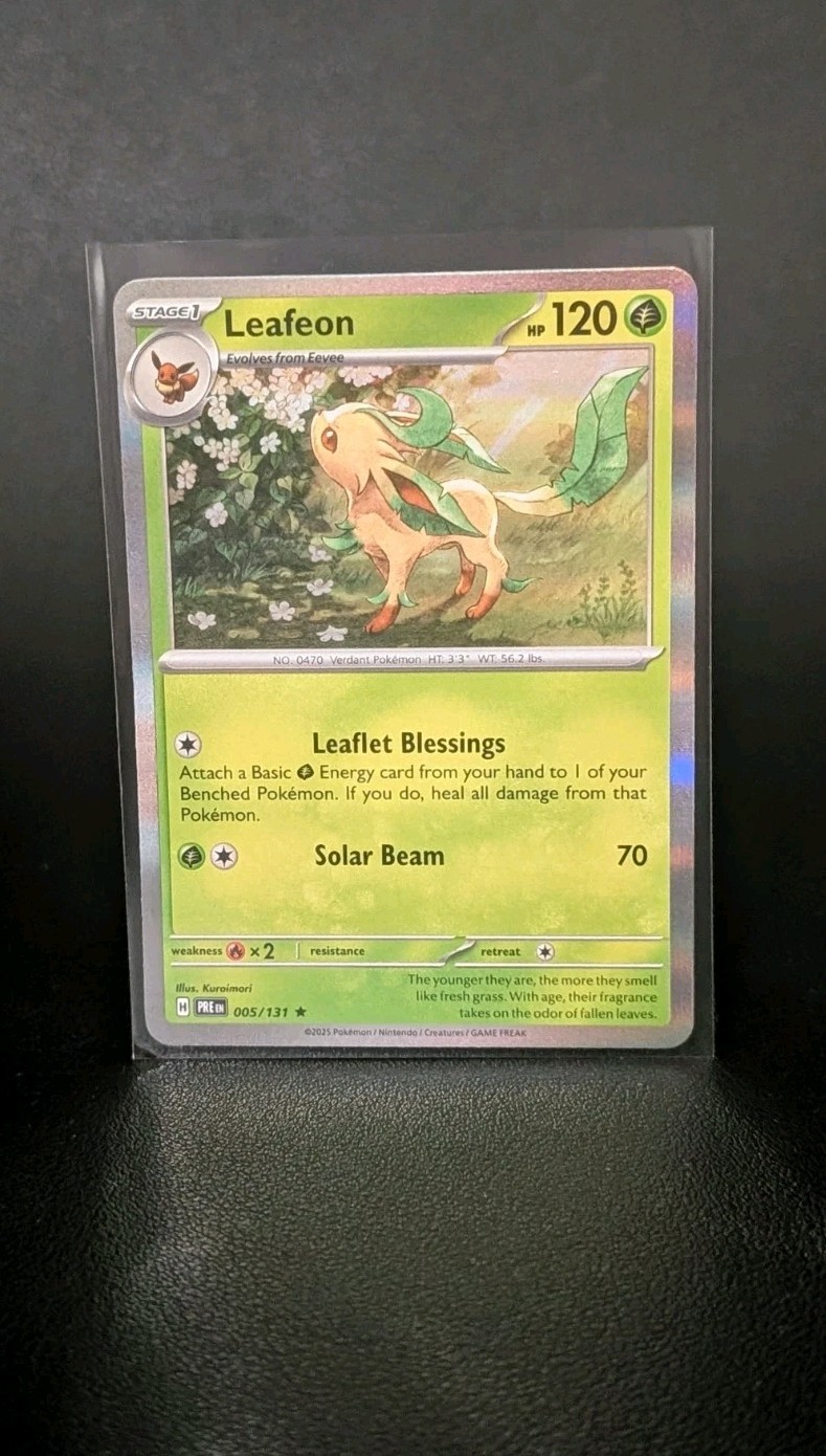 Leafeon 005/131 Sv: Prismatic Evolutions Holo Pokemon (NM)