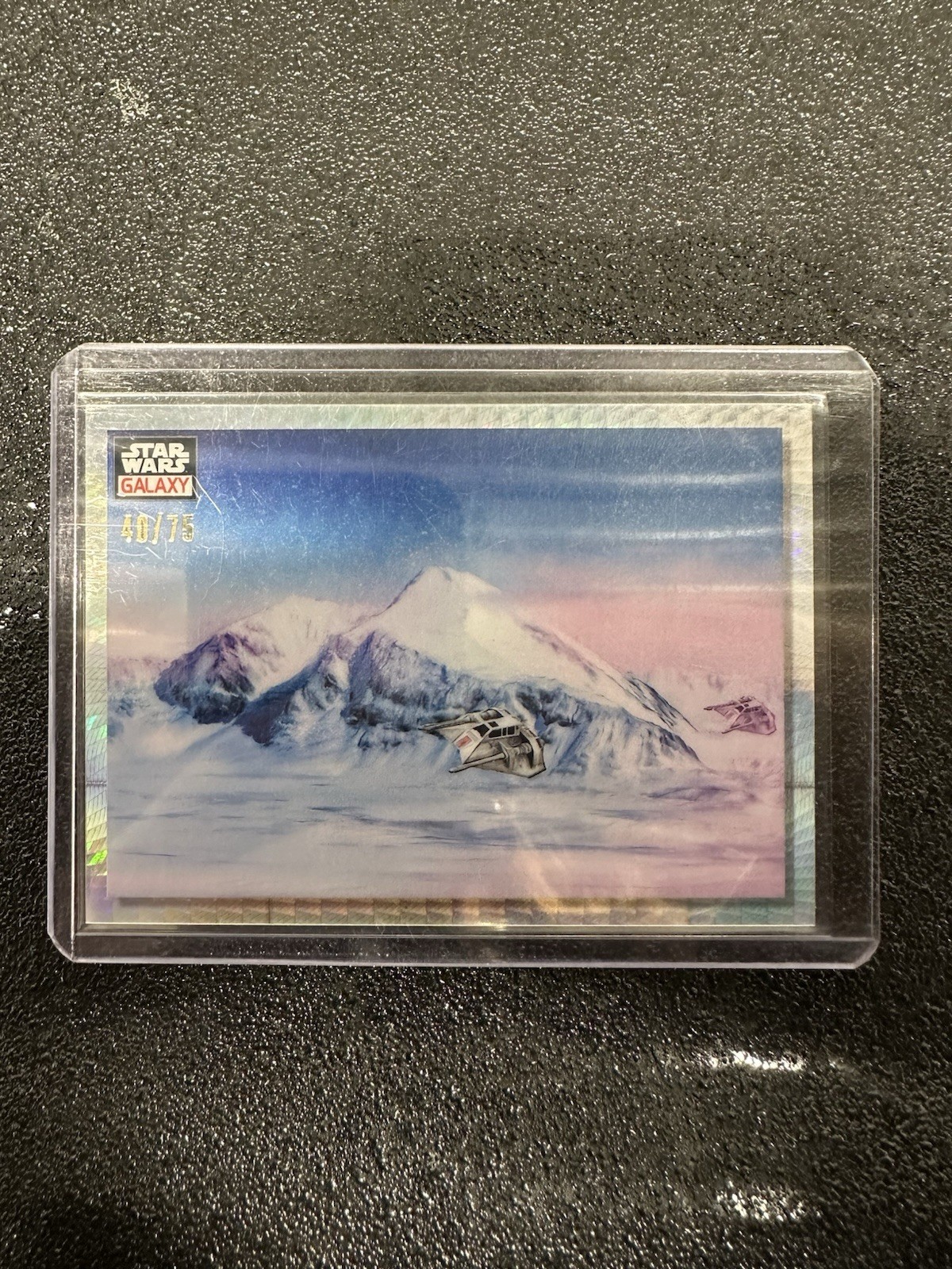 2023 Topps Chrome Star Wars Galaxy #90 Daybreak On Hoth Prism Refractor 48/75
