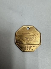 Vintage Token Commemorating Pennsylvania Super Highway Original Patina