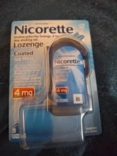 Nicorette 4mg Nicotine Lozenges for Smoking Cessation (Ice Mint) - 20 Count