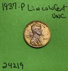 1937 Lincoln Wheat Cent / Penny 1c Uncirculated Coin