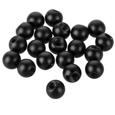 20Pcs M4 Thread Cap Nuts Knob Light Fixture Screws Decorative Screw black