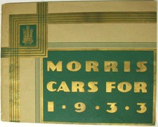 MORRIS for 1933 Range Original Car Sales Brochures 1932 #16587-7/32/50m