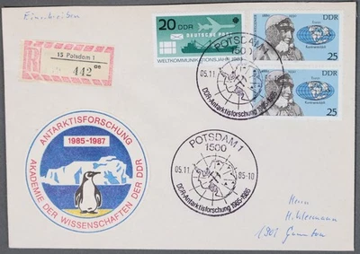 MayfairStamps Germany 1985 Antarctic Research Pair Alfred Wegener Cover cca_2188 - Image 1 of 2
