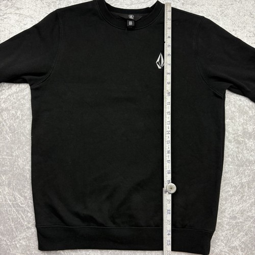Volcom Black Pullover Jumper Sweater Womens Size XL 16 AU (14Y) Embroidered Logo - Picture 12 of 13