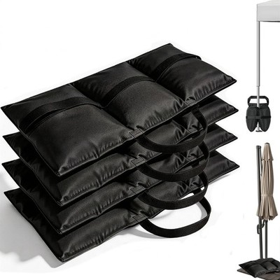 140 LBS Heavy Duty 420D Oxford Canopy Tent Sand Bags Set of 4, ThreeCompartme...
