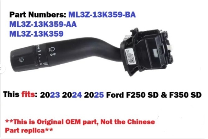 2023 2024 2025 ford f250 f350 super duty turn signal switch ML3Z-13K359-BA